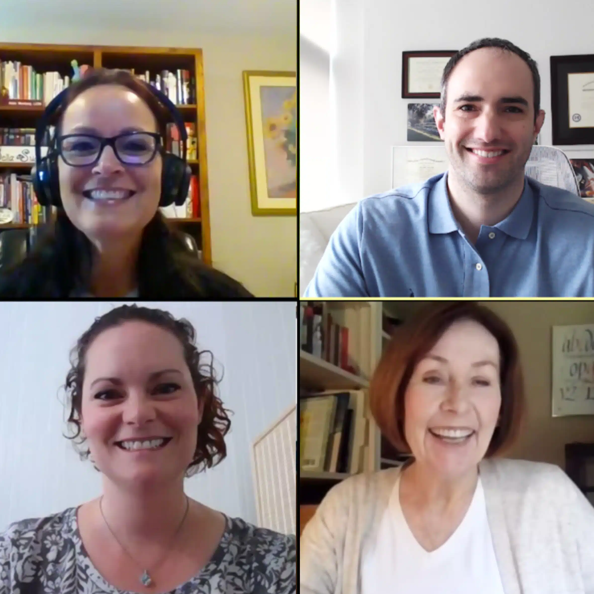 TelepsychHealth team in a virtual team conference