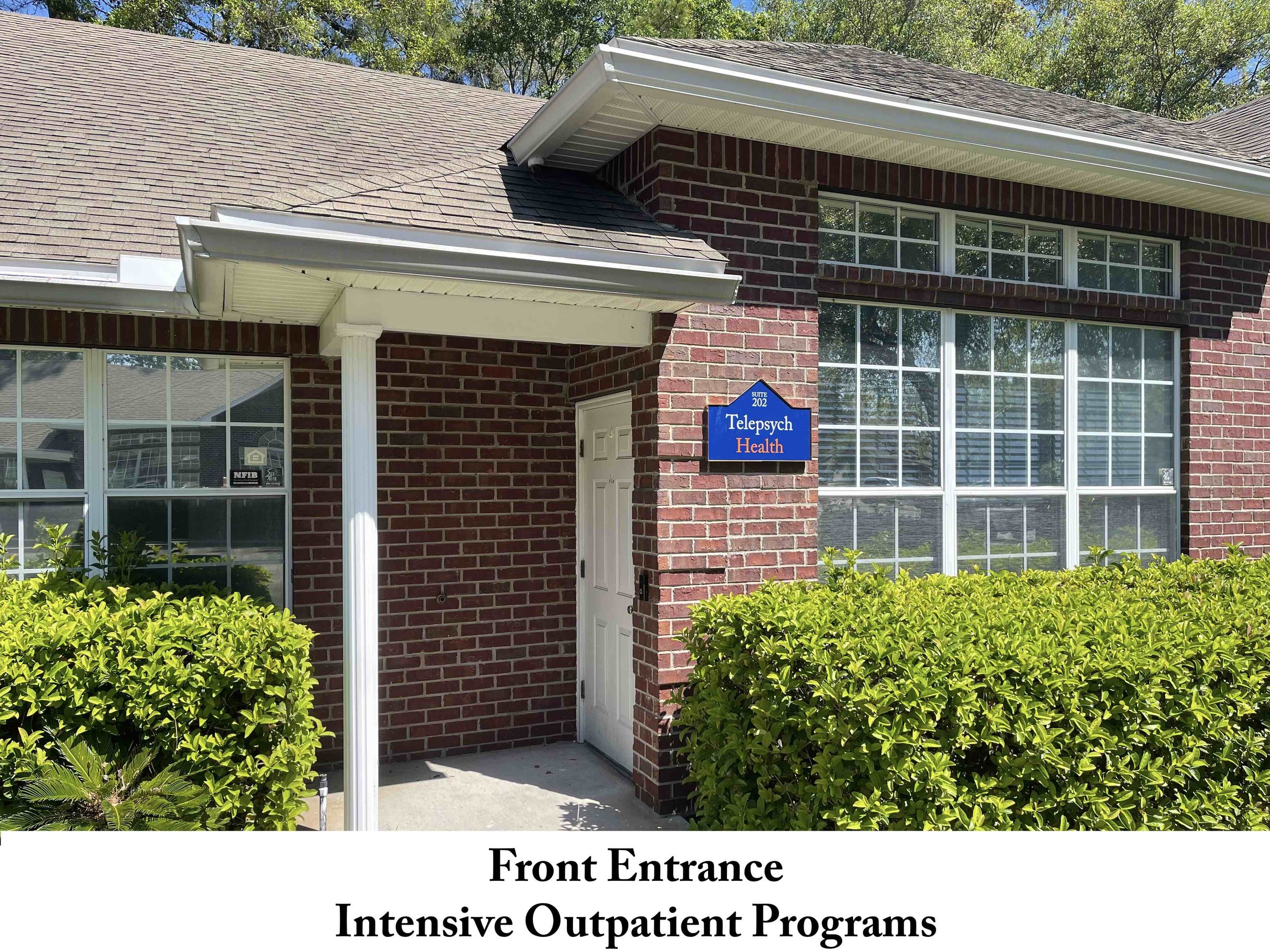 entrance to telepsychhealth office complex