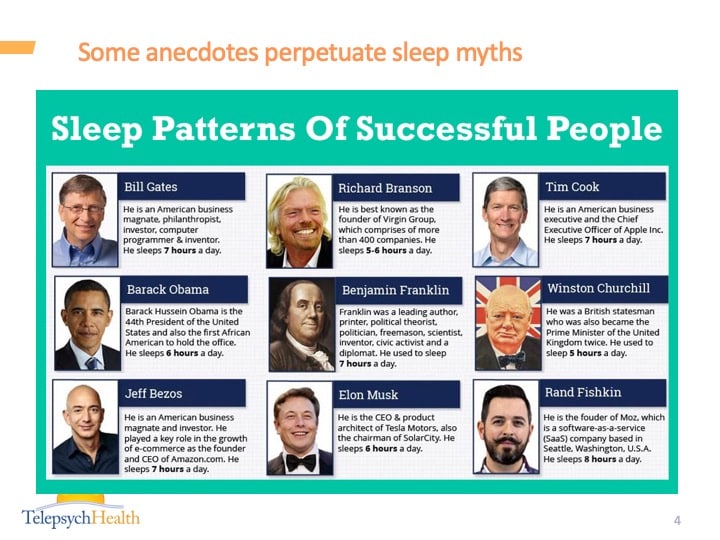 Some anecdotes perpetuate sleep myths slide presentation Some anecdotes perpetuate sleep myths slide presentation