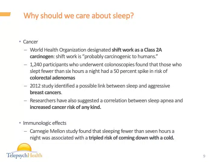 Why should we care about sleep slide presentation