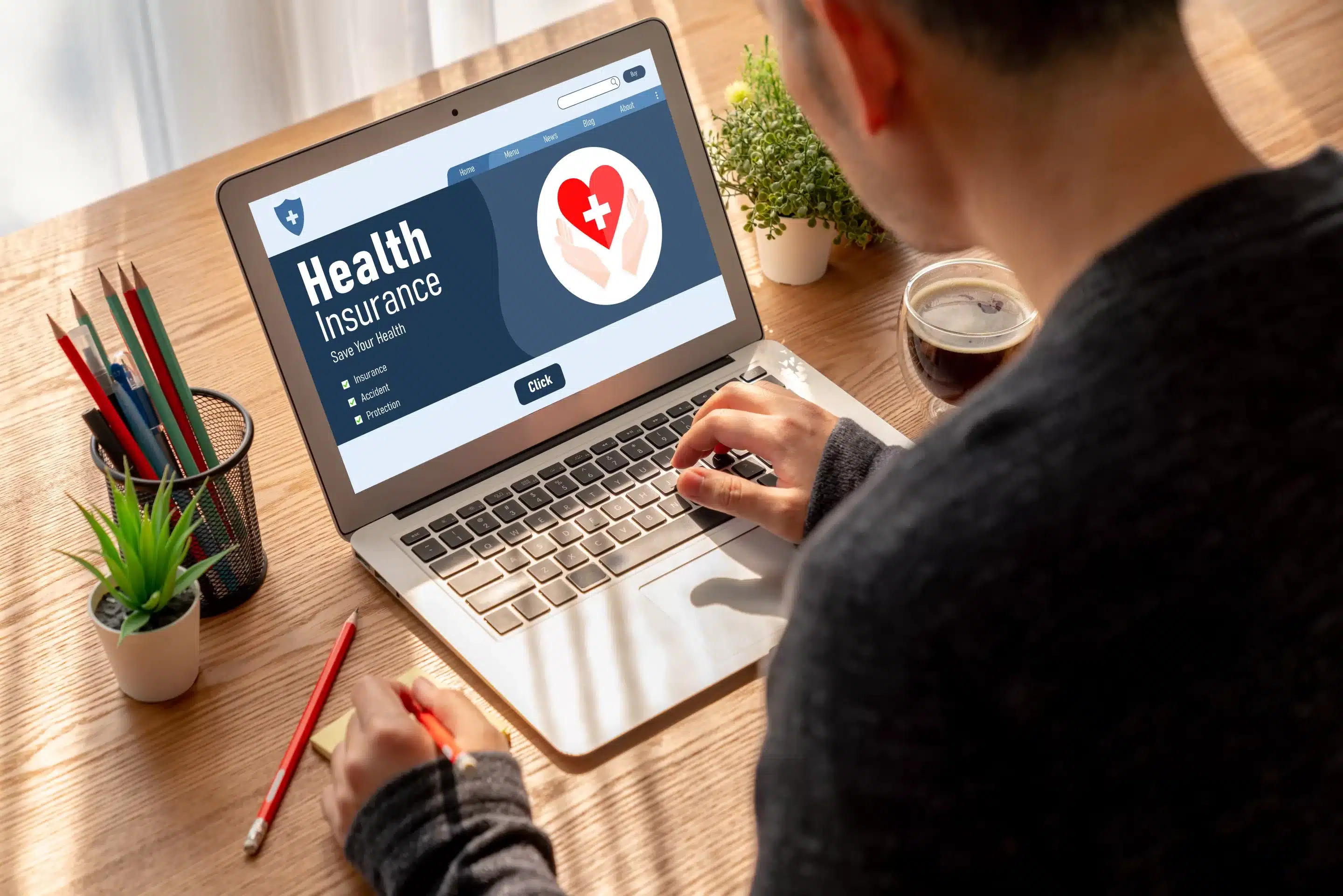 Health insurance web site modish registration